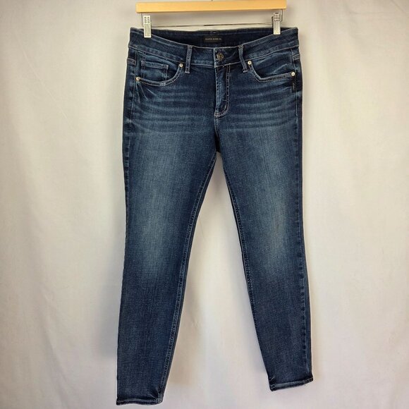 Silver Jeans Co. Britt Skinny Dark Wash Jeans Size 30 - Picture 4 of 13